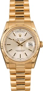 Pre-Owned Rolex President 118238 Luminous Dial
