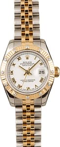 Used Rolex Ladies Datejust 179313 Roman White