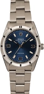 Pre Owned Rolex Air-King 14010 Blue Arabic Dial