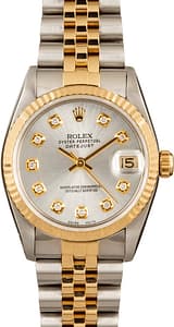 Midsize Rolex Datejust 68273 Diamond Dial