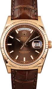 Rolex Day-Date Everose 118135 - Factory Stickers on Case
