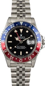 Used Rolex GMT-Master 16750 Red and Blue 'Pepsi' Insert