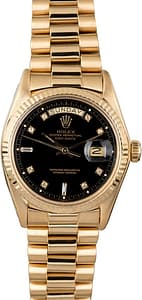 Rolex President 1803 Black Diamond Dial