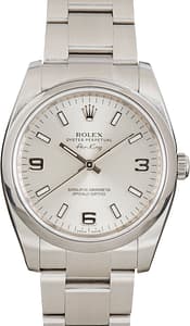 Rolex Oyster Perpetual Ref 114200 Silver Dial