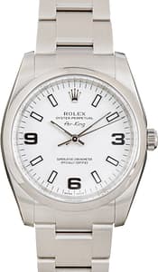 Rolex Air-King Ref 114200 White Dial