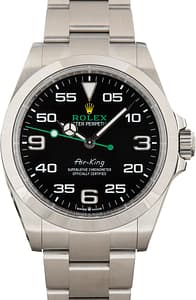 Used Men's Rolex Air-King Ref 126900 Black Dial