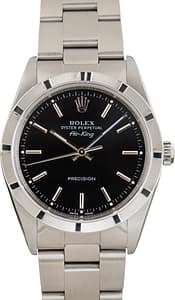 Used Rolex Air-King 14010 Stainless Steel Black Dial