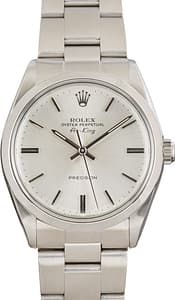 Used Rolex Air-King Stainless Steel 5500 Silver Dial