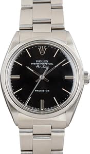 Rolex Air-King Stainless Steel 5500 Black Dial
