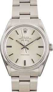 Used Steel Rolex Air-King Ref 5500 Silver Dial