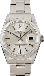 Used Rolex Date 1500 Silver Dial