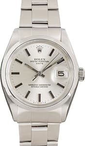 Vintage Rolex Date 1500 Silver Index Dial
