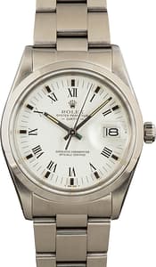 Rolex Date Ref 15000 White Dial