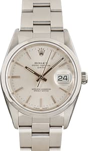 Used Steel Rolex Date 15200 Silver Dial