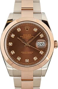 Rolex Datejust 41 Ref 126301 Chocolate Diamond Dial