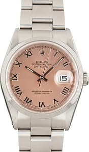 Rolex Datejust 36 Ref 16200 Salmon Dial