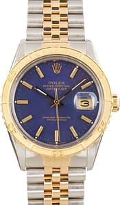 Used Rolex Datejust Thunderbird 16253 Blue Dial