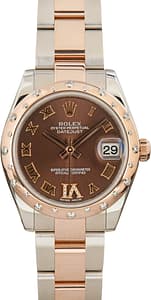 Mid-Size Rolex Datejust 178341 Stainless Steel & 18k Everose Gold