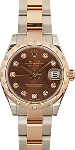 Pre-Owned Rolex Datejust 278341 Chocolate Diamond Set Dial