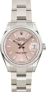 Pre-Owned Rolex Datejust 31 Ref 278240 Pink Dial