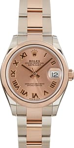 Rolex Datejust 31 Ref 278241 Rose Roman Dial