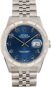 Used Rolex Datejust Thunderbird 16264 Blue Arabic Dial