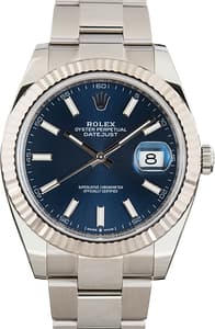 Rolex Datejust 41 Ref 126334 Blue Index Dial