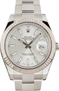 Used Rolex Datejust II Steel Oyster 116334 Silver Dial