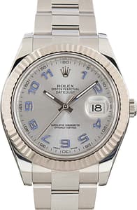 Pre-Owned Rolex Datejust II Ref 116334 Lilac Arabic Markers