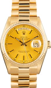 Used Rolex Day-Date Champagne Dial 18038