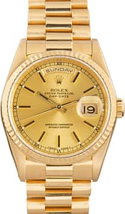 Used Rolex Day-Date 36 Ref 18238 Champagne Dial