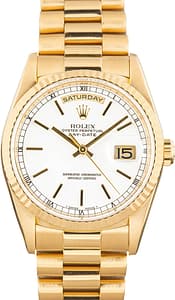 Rolex Presidential Day-Date 18238 White Dial
