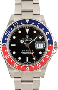 Pre-Owned Rolex GMT-Master II Red & Blue 16710 Pepsi