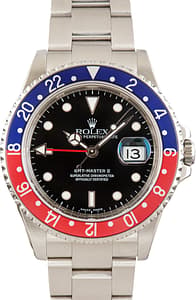 Pre-Owned Rolex GMT-Master II Red & Blue 16710 Pepsi Bezel
