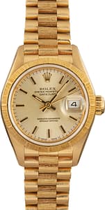 Ladies Rolex President 69278 Barked Finish