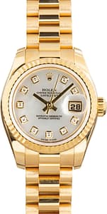 Used Ladies Rolex Datejust 179178 Mother of Pearl Diamond Dial