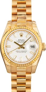 Rolex Ladies Datejust 179178 White Dial