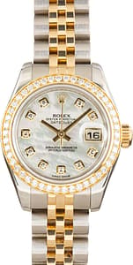Used Rolex Datejust 31 Ref 179383 Mother of Pearl Diamond Dial