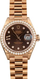Rolex Lady Datejust Everose Gold 279135 Diamond Dial