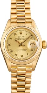 Used Rolex Datejust 69178 Champagne Roman Dial