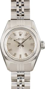 Used Rolex Lady Oyster Perpetual 26 ref 6718 Silver Sigma Dial
