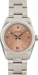 Used Rolex Oyster Perpetual 77080 Salmon Dial