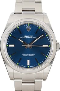 Rolex Oyster Perpetual 39 Ref 114300 Blue Dial
