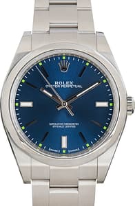 Used Rolex Oyster Perpetual 39 Blue Dial ref 114300