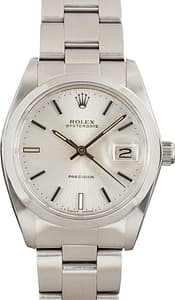 Rolex Oysterdate 6694 Stainless Steel Silver Dial
