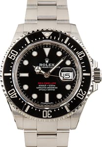 Pre-Owned Steel Rolex Sea-Dweller 126600 Black Dial
