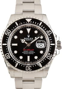 Pre-Owned Red Writing Rolex Sea-Dweller ref 126600