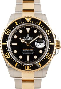 Used Rolex Sea-Dweller Steel & Gold 126603 Black Dial