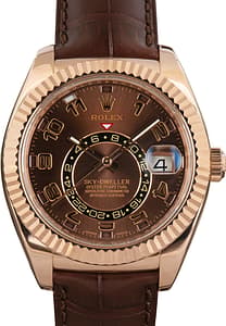Rolex Sky-Dweller Chocolate Dial 326135 Everose Gold