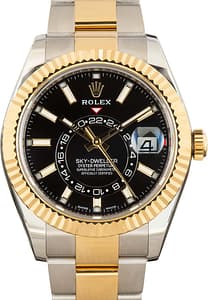 Pre-Owned Black Dial Rolex Sky-Dweller 326933